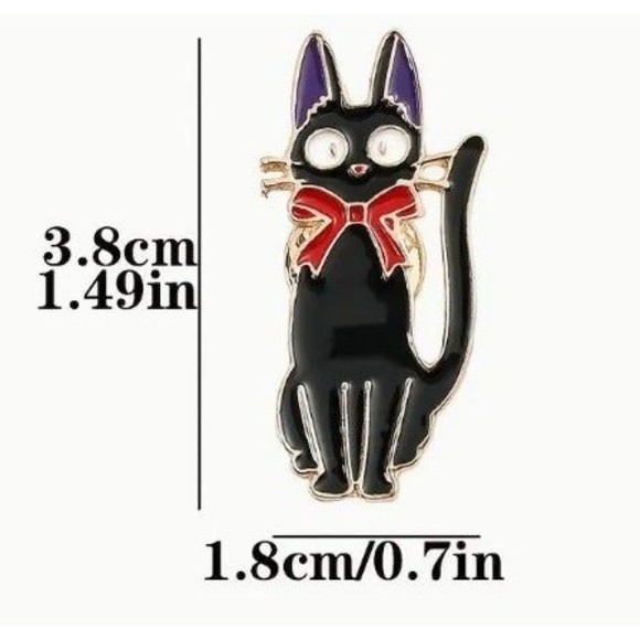 Official Kiki’s Delivery Service Jiji Enamel Pin - Picture 2 of 2